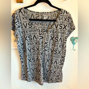 Victoria's Secret Gray Graphic Women's Top